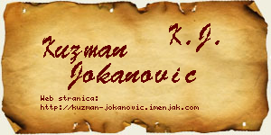 Kuzman Jokanović vizit kartica